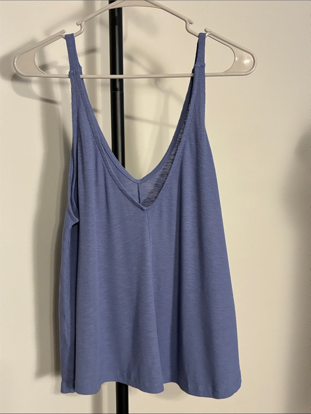 Free People Dani Tank Ribbed Periwinkle Blue Size Large - Picture 6 of 8